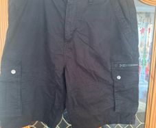 Men's Black Denim Co. Utility Cargo shorts size W36 Perfect condition Postage included