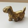Solid brass dog figurine  H 5cm Image 2