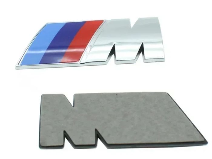 Bmw M-Sport Rear M Badge/Emblem (Chrome) New Style