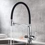 3 Way Kitchen Tap For Filter Water Purifier, Black Sink Mixer With Shower Head Image 8