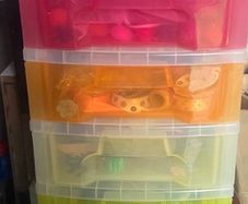 11 drawer tall storage unit