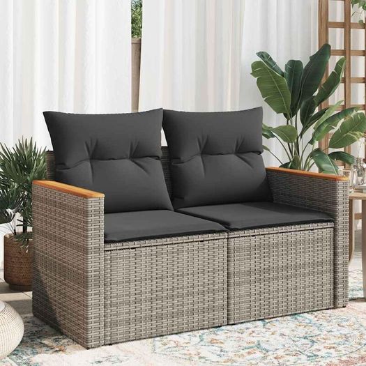 Garden Sofa 2 seater Poly Rattan