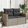 Garden Sofa 2 seater Poly Rattan Image 4