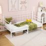 3ft Sofa Bed Steel Slats Platform Bed Frame 90x190 cm Children Bed For Living Room Guest Room Image 6