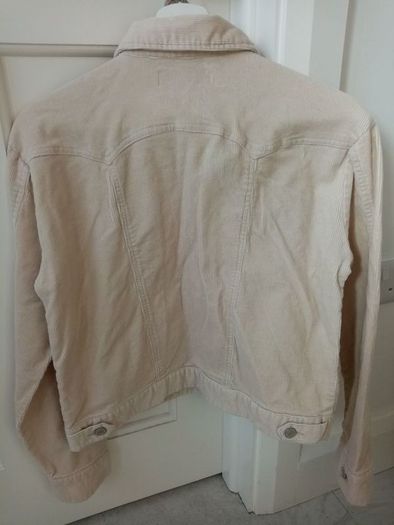 Short cream cordruoy jacket