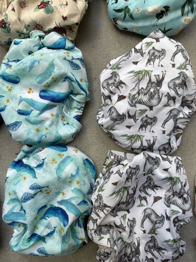 LittleLamb Size 2 Pocket Cloth Nappies and 20 bamboo inserts