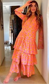 Never fully dressed tiered midi dress