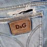 Vintage Dolce and Gabbana distressed denim cotton jeans 34 inch waist and 30 inch leg see last two photos for exact measurements also see photos for one metal fastener missing FREE STANDARD POSTAGE INCLUDED Image 8