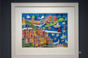Stunning Large Original signed Painting(2004) of Dublin Bay by Irish Artist Simone Walsh