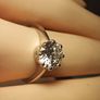 18ct White Gold Hand Made 2ct.Diamond Solitaire Ring Image 10