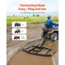 Drag Harrow, 66" Width Tow Behind Drag Harrow, Q235 Steel Driveway Grader with Adjustable Bars & Pin Hitch, Support up to 50 lbs, Tractor Driveway Image 4