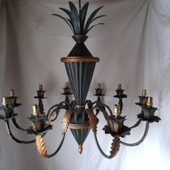 Antique Tole Chandelier
