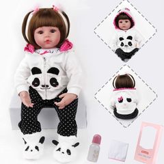 Reborn Dolls 19 inch/47 cm That Looks Real Newborn Soft Silicone Vinyl Reborn Girl Toddler Lifelike Realistic Newborn Gift Girl Boy Toys (FREE POSTAGE)