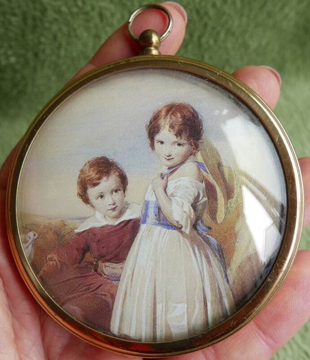 Miniature Portrait of 'The Age of Innocence' By Sir Joshua Reynolds From The Miniature World Of Peter Bates and The Miniature World Of Peter Bates The Swinburne Children