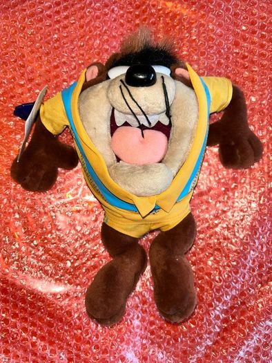 1998 Looney Toones Taz Tazmanian Devil plush toy