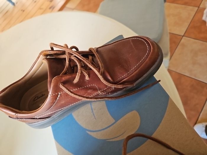 Mens Brown leather Clarks Shoes