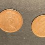 1/2 Penny coin Elizabeth II 1971 and 1982 Image 2