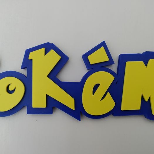 Personalized 3D Printed Name Sign  Pokemon sign  Card Game Poke bed Door Plaque Pokemon sign