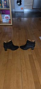 Lady Black Leather Ankle Boots PIKOLINOS