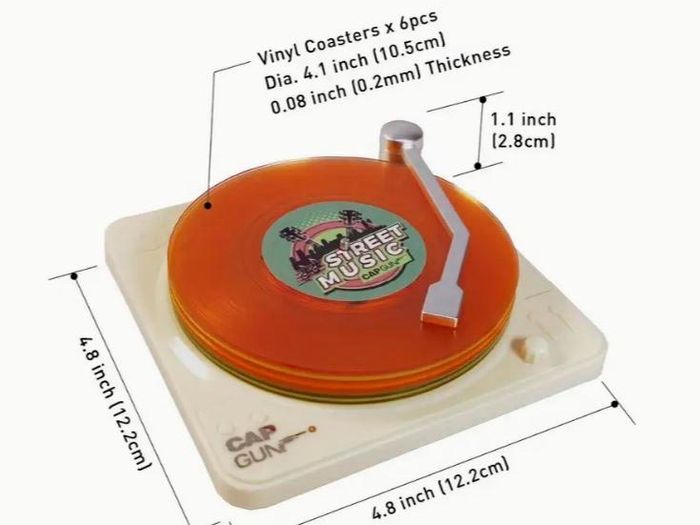 Transparent Vinyl Coaster (brand New).
