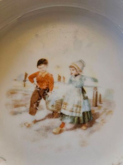 Vintage 'jack and jill' bowl