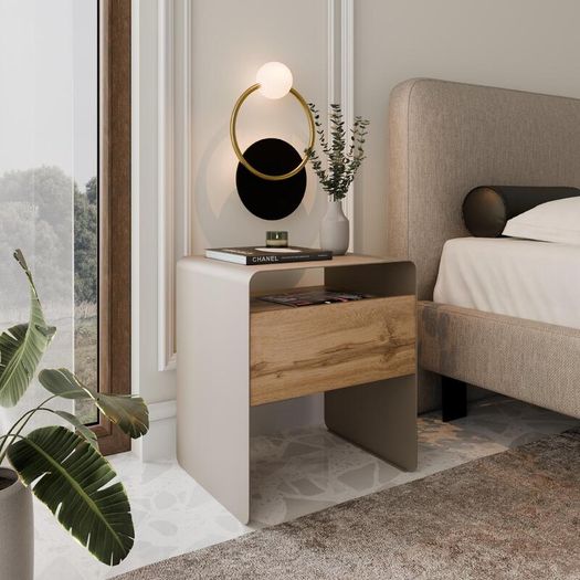 Mono Minimalist Bedside Table with Drawer