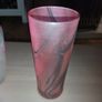 Glass Colorful Drip Vase 24 inches tall and companion piece 8 inches tall Image 7
