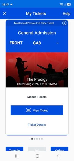 Prodigy and Carl Cox Tickets