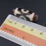 Antique 2 Eyes Himalayan Tibetan Agate Dzi Bead Amulet 29.6mm Image 9