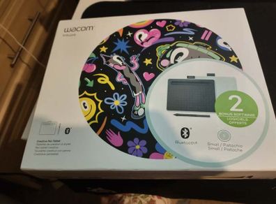 Wacom Intuos S Bluetooth Pen Tablet, wireless graphic tablet for painting, sketching