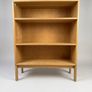 Vintage Mid-Century Modern Open Oak Bookcase with Adjustable Shelving by Henning Jenssen for Munch Mobler. Image 2