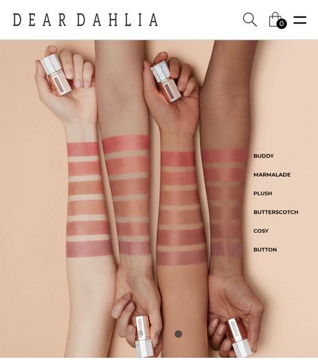 dear dahlia Paradise Dream Velvet Lip Mousse Tint BNIB 5 shades available