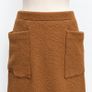 Gallery Brown Wool Blend Skirt With Pockets Size UK 10-12 Image 2
