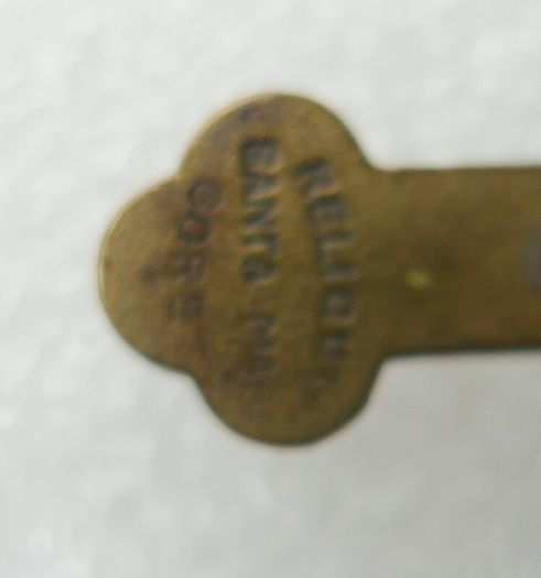 Antique Crucifix Reliquary Pendant Brass and Mother of Pearl Crucifix Pendant