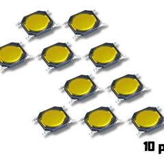 4x4x0.8mm Micro Tactile Push Button Switch SMD 10pcs 12V Momentary