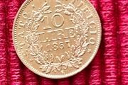 Vatican 1867 10 Lire Gold Coin Papal State Rare