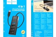 Type C to USB Hub Hoco HB25 Easy Mix (Type-C) 4-in-1 High Speed Converter