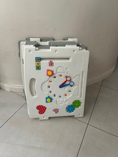 VentureAll Stars Duo Baby Playpen, Large Plastic Play Pen with Play Mats,