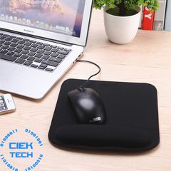 Mouse Mat with Wrist Pad (Black)