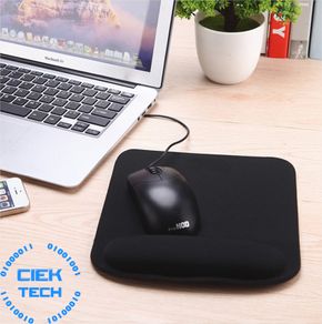 Mouse Mat with Wrist Pad (Black)