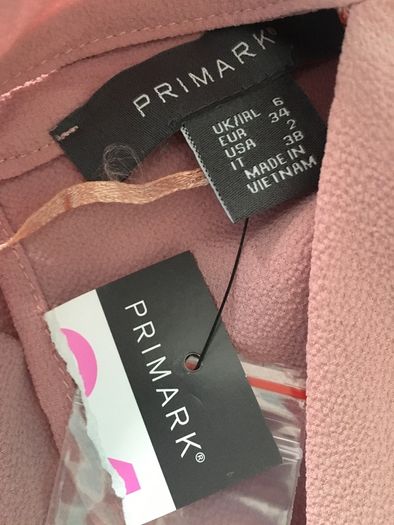 Long Sleeve Top From Primark Bnwt Size 6