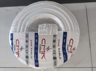 100m LSF3x1.5NYM-J Electrical Installation Cable Halogen-Free (White)