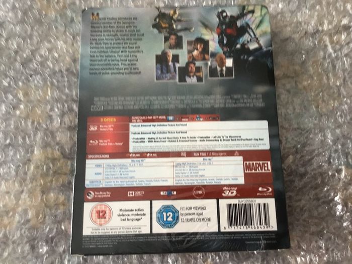 Ant Man 3D Blu Ray Steelbook Sealed