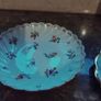 dresden handpainted double handle cups and saucers Image 4