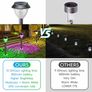 Solar Lights Outdoor Garden, 6 Pack Solar Garden Lights with Multi-Colour Changing+Warm White Modes Waterproof Pathway Lights Ornaments Outdoor Image 5