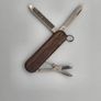 Vintage Victorinox Classic Sd 58mm Swiss Army Knife Keychain tool with Custom Walnut wood  Handle Image 3