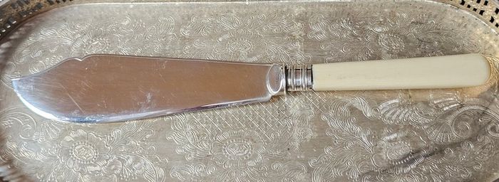 ANTIQUE EPNS Silver Plated Fish Cutlery Set