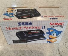 Sega Master System Console with Sonic 1 & 2