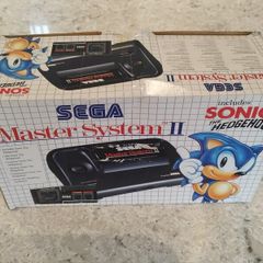 Sega Master System Console with Sonic 1 & 2