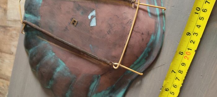 Solid Copper Scallop Seashell CatchAll Tray or Decorative Wall Art